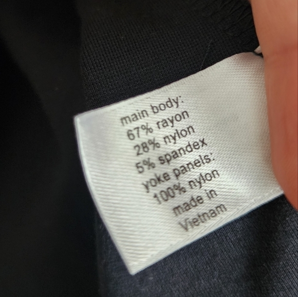 Lane Bryant Sheer Swiss Dot Black Long Sleeve Top Business Casual Minimalist 18 - Picture 8 of 9